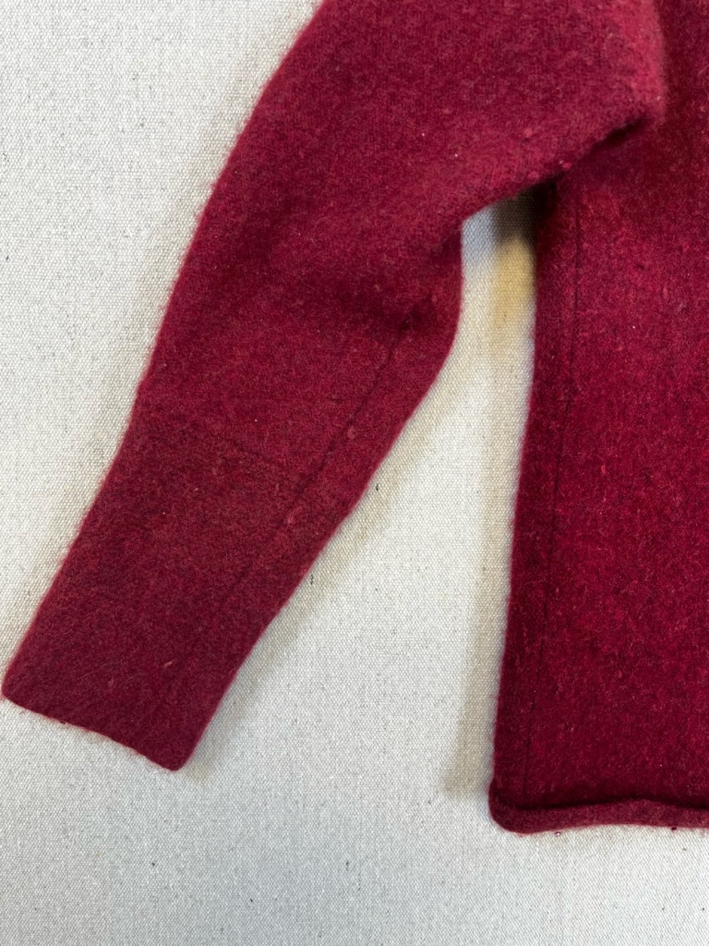 Eileen Fisher Red Cashmere Blend Sweater Women’s Small Crew Neck - Picture 4 of 9